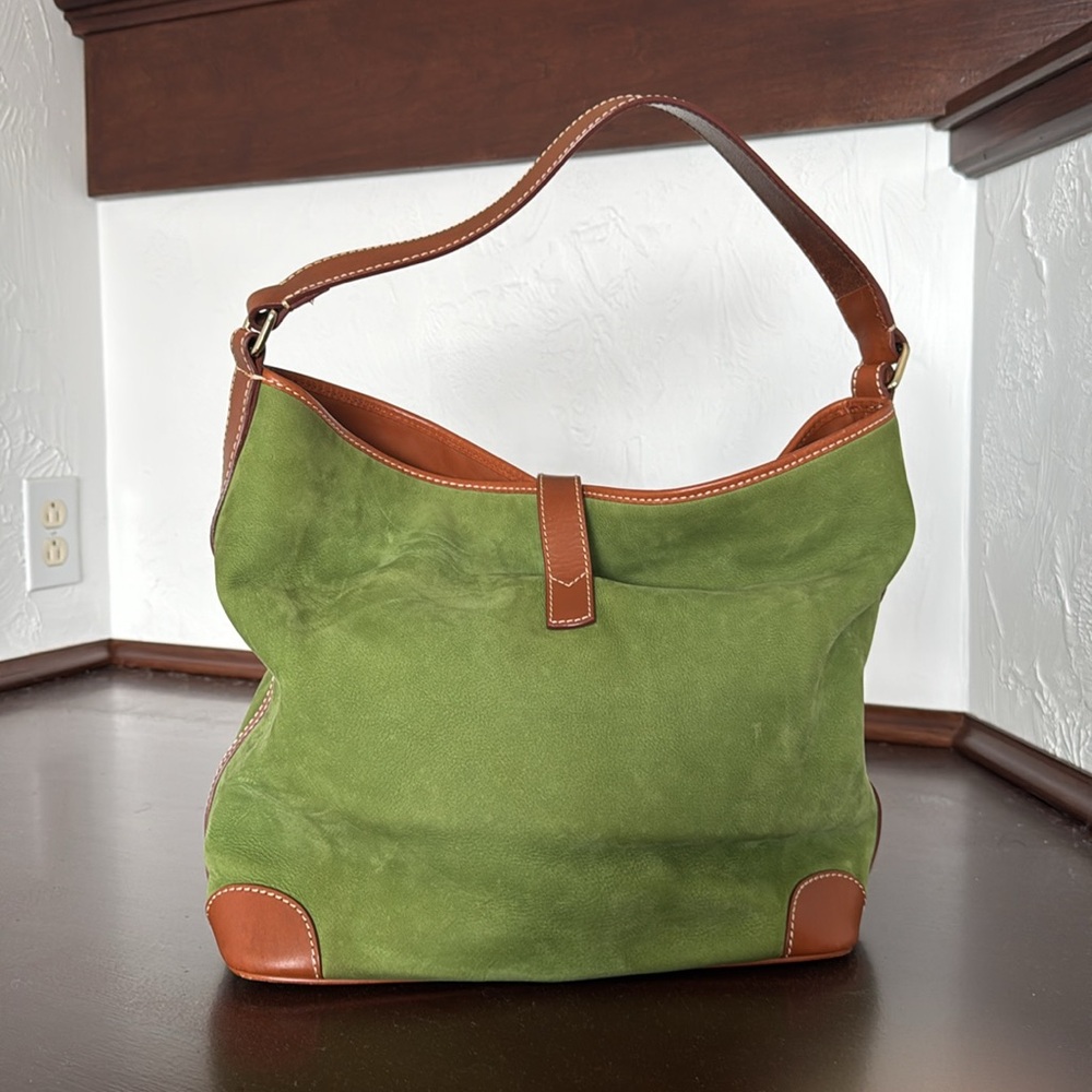 Dooney &Bourke suede and leather shoulder bag - Picture 2 of 10